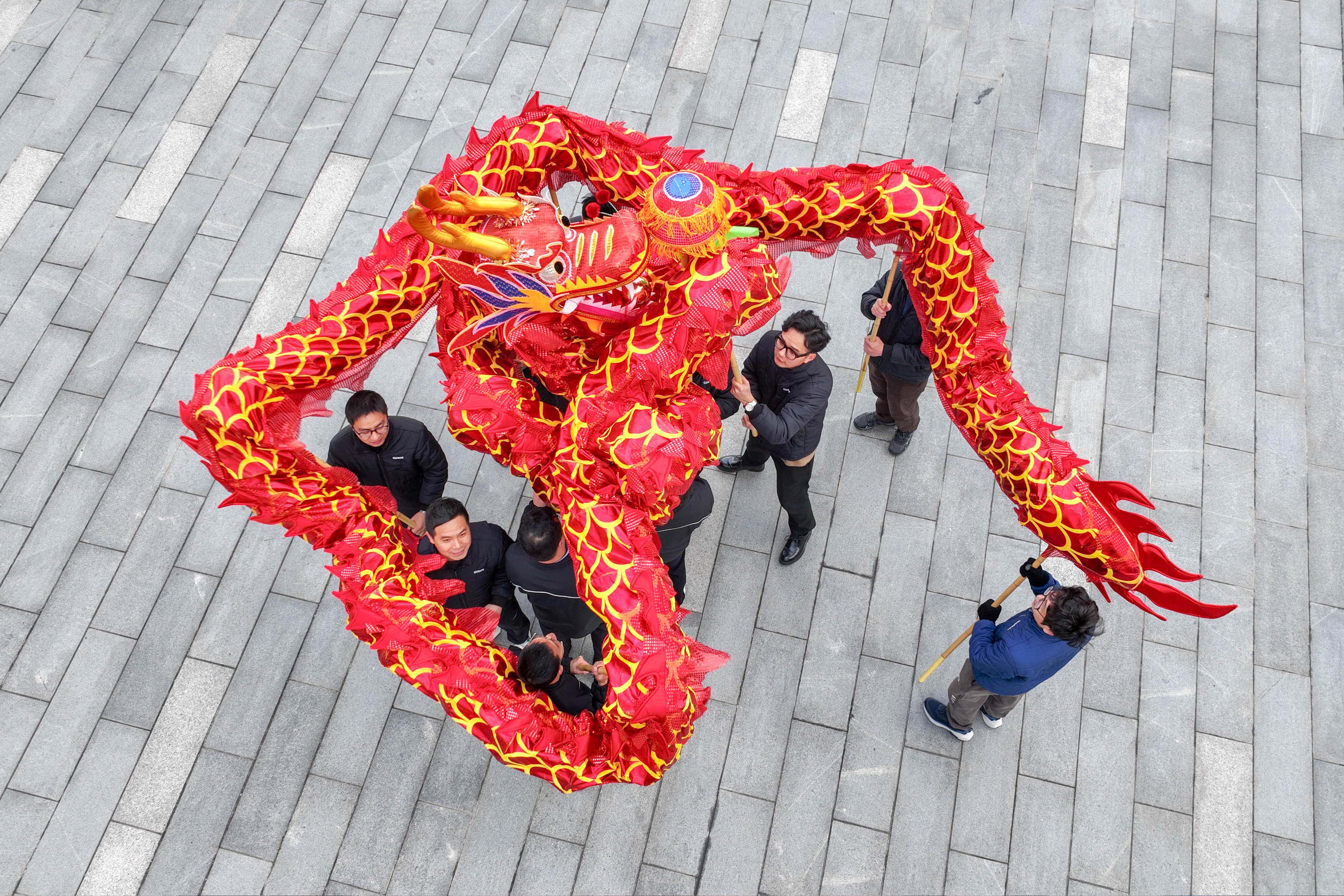 祥龍騰飛迎開工 春到巨人工業園